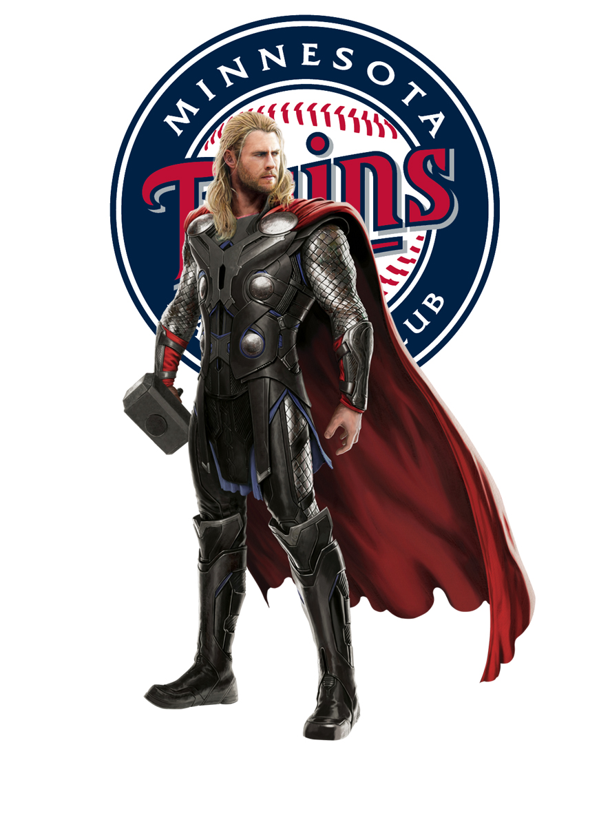 Minnesota Twins Thor Logo vinyl decal